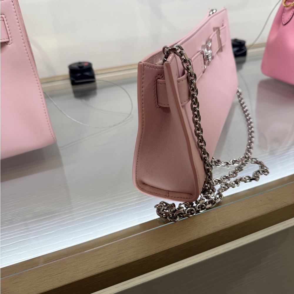 VERSACE 95 Pink Chain Shoulder Bag - Picture 3 of 6